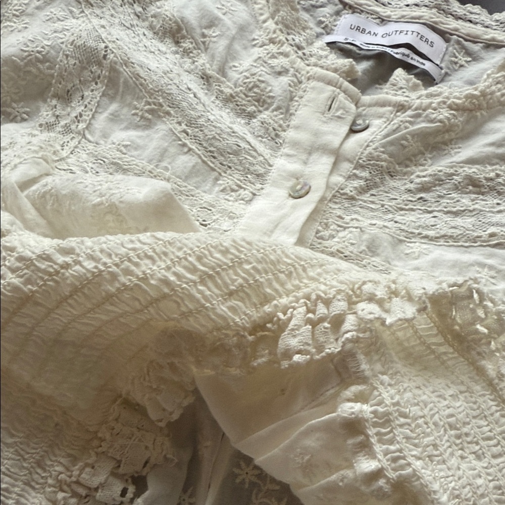 Urban Outfitters Ivory Textured Top - Picture 9 of 9